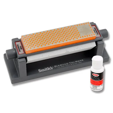 Smith's 6in Diamond Tri-Hone Sharpener 3-Stone 325/750/1k Grits SA50380