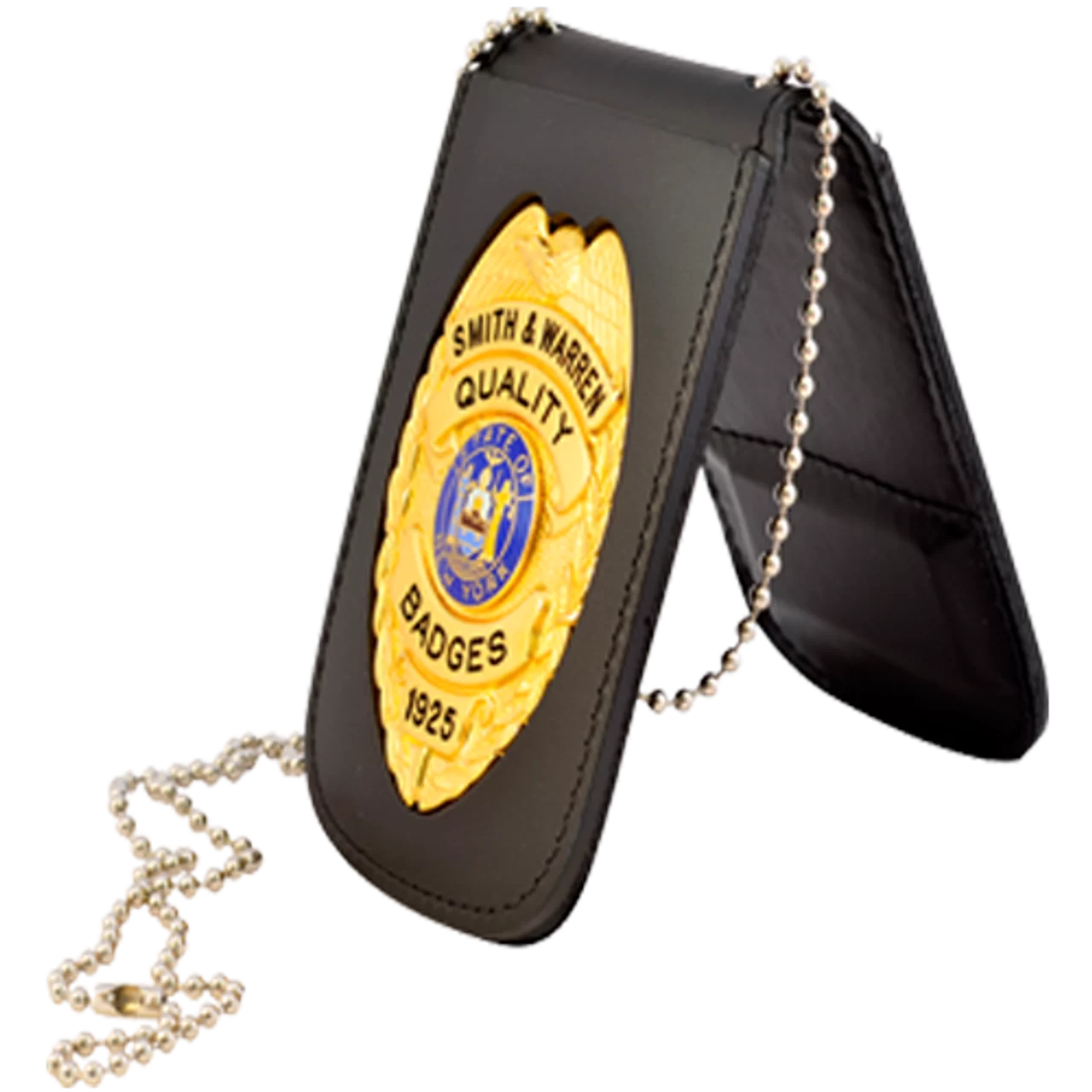 Smith & Warren Recessed Badge & ID Holder w/Chain