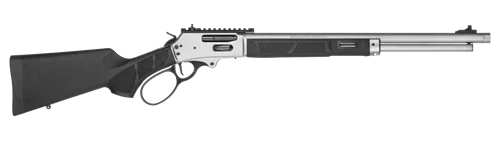 Smith & Wesson 1854 360 Buckhammer, 20" Threaded Barrel, Stainless, Black Stock, Large Loop, XS Ghost Ring, Gold Bead, Cross Bolt, 6rd