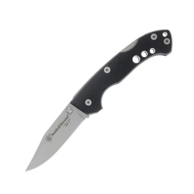 Smith & Wesson 24/7 Featherweight Lockback Black Aluminum SWCK109