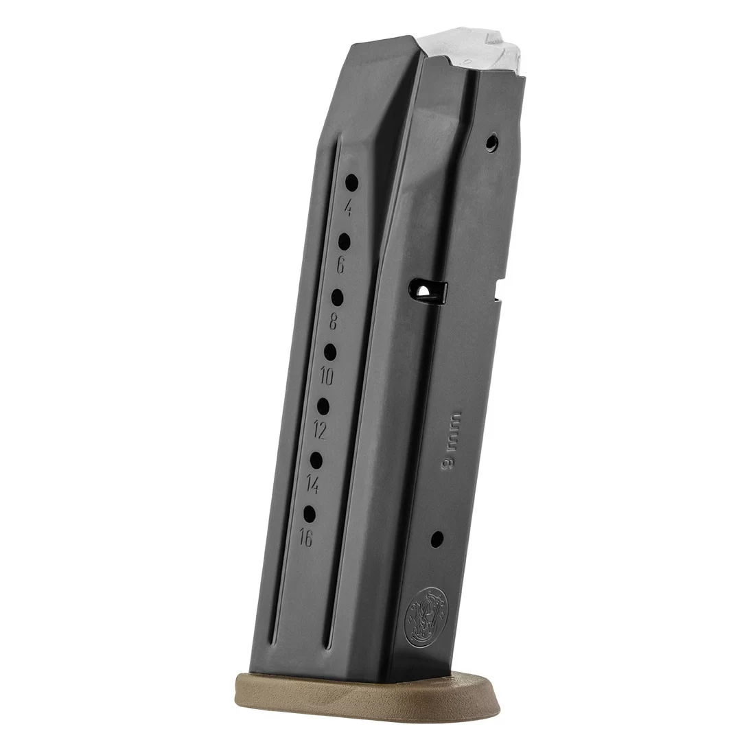 Smith & Wesson 9mm Luger, 17-round, FDE Base Plate