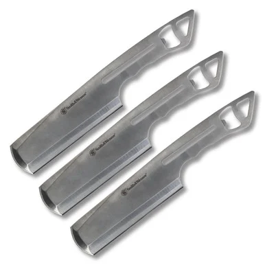 Smith & Wesson Bullseye Cleaver Throwing Knife Set of Three 1136221