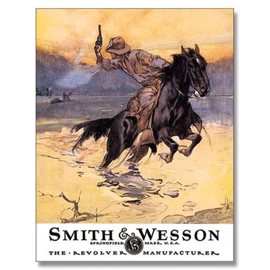 Smith & Wesson Hostiles Tin Sign SG1876