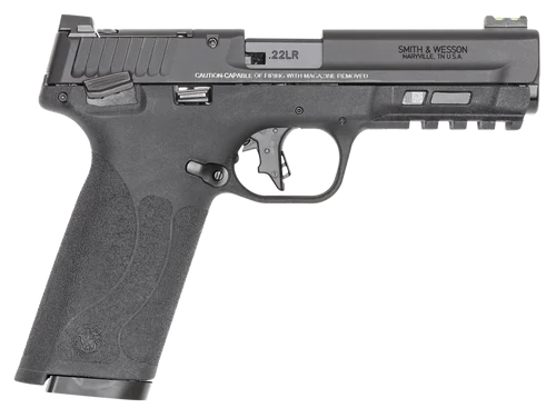 Smith & Wesson M&P 22X 22 LR, 4.1" Barrel, Anodized Black, Optics Ready, Manual Safety, Fiber Optic Front with Black Rear Sights, 10rd, 2 mags