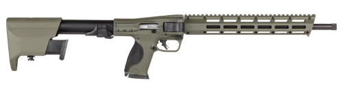 Smith & Wesson M&P FPC 10mm, 16.25" Barrel, Threaded 9/16X24, Cerakote Black, Olive Drab Green, Interch Backstraps, M-Lok, Optics Ready, Fixed Stock Mag Storage, 15r