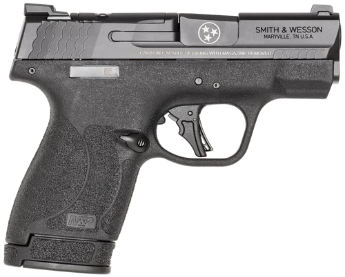 Smith & Wesson M&P Shield Plus 9mm, 3.1" Barrel, Black, Tennessee Special Logo, Thumb Safety, 13rd