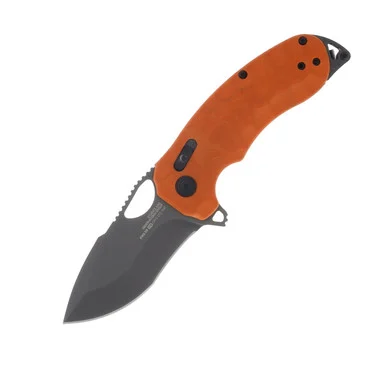 SOG Knives Kiku XR LTE Blaze Orange Folding Knife 3.02in Tanto Blade 12270357