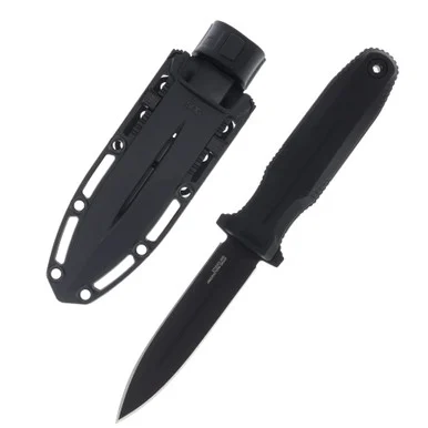 SOG Knives Pentagon FX Blackout Fixed Blade 4.77in Double Edge Dagger 17610157