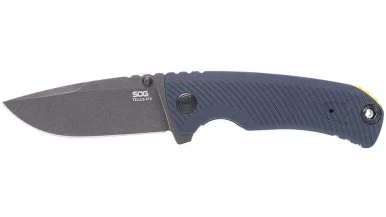 SOG Tellus ATK Squid Ink – Yellow 3.5in Plain Black Oxide Clip Point SOG-11-06-03-43