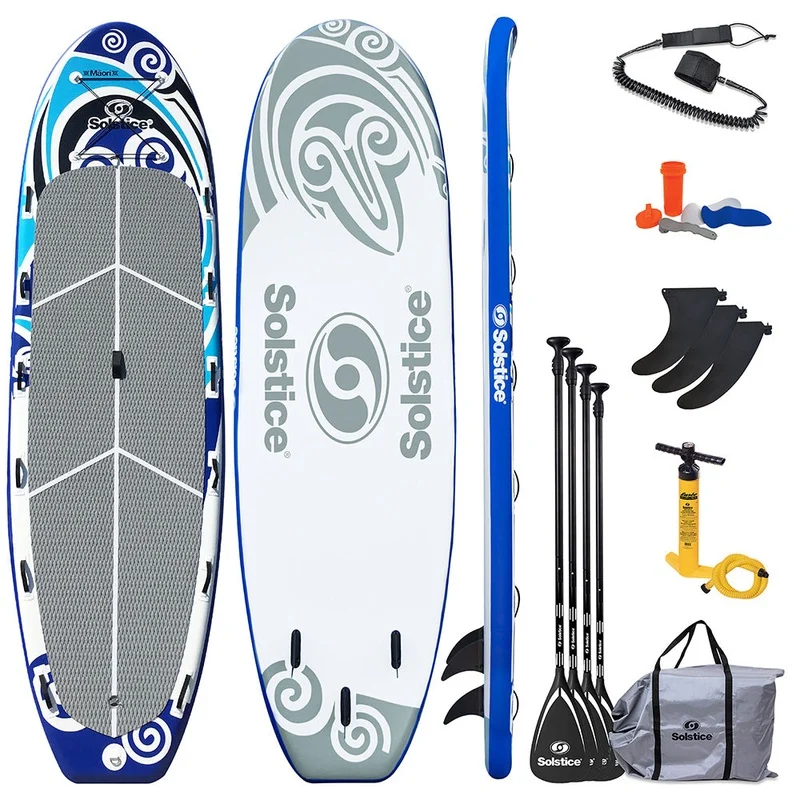 Solstice Watersports 16 Maori Giant Inflatable Stand-Up Paddleboard w/Leash4 Paddles [35180]