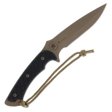 Spartan Blades Ares Fighter Fixed Blade Knife 5.38in FDE Drop Point SB1DEBKKYTN