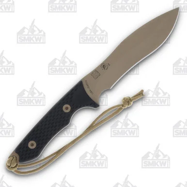 Spartan Blades Ronin Shinto Fixed Blade FDE PVD S45VN/Black Canvas Micarta with Nylon Sheath SB47DEBKNLBK