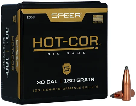 Speer 2053 Hot-Cor30 Cal .308 180 gr Spitzer Soft Point 100 Per Box/ 5 Case
