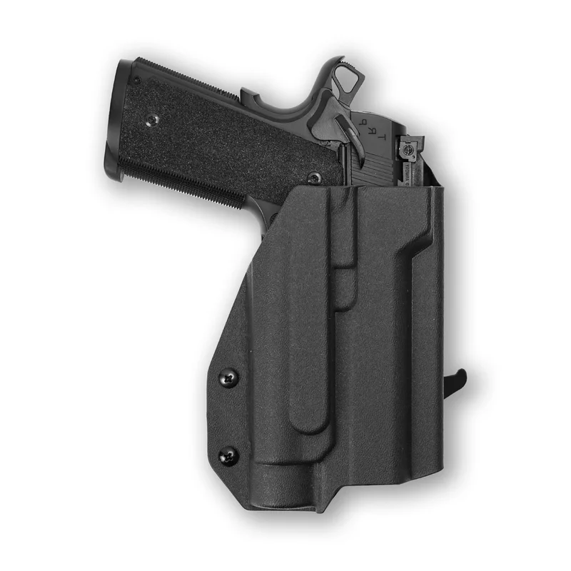 Springfield 1911 4″ 45ACP with Streamlight TLR-1/1S/HL Light OWB Holster