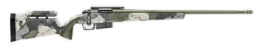 Springfield 2020 Waypoint 6.5 PRC, 24" Fluted Stainless Barrel, SA Radial Brake, Green, Mil-Spec Green Cerakote, Evergreen Camo Adj Carbon Fiber Stock M-LOK, TriggerTech Adj Trigger, AICS 3rd Mag