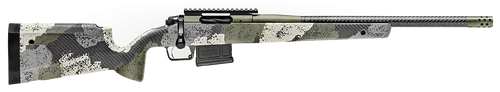 Springfield 2020 Waypoint 6mm Creedmoor, 20" Carbon Fiber Barrel, SA Radial Brake, Green, Mil-Spec Green Cerakote, Evergreen Camo Carbon Fiber Stock M-LOK, TriggerTech Adj Trigger, AICS 5rd Mag