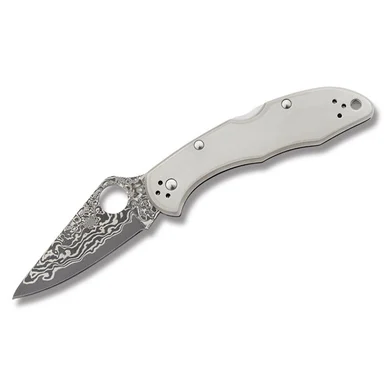 Spyderco Delica 4Titanium-Damascus Folding Knife SPC11TIPD