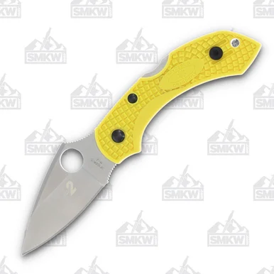 Spyderco Dragonfly 2 Salt FRN Yellow 2.28in Satin Plain Blade SPC28PYL2