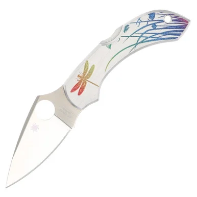 Spyderco Dragonfly Stainless Tattoo 2.31in Plain Satin Drop Point SPC28PT
