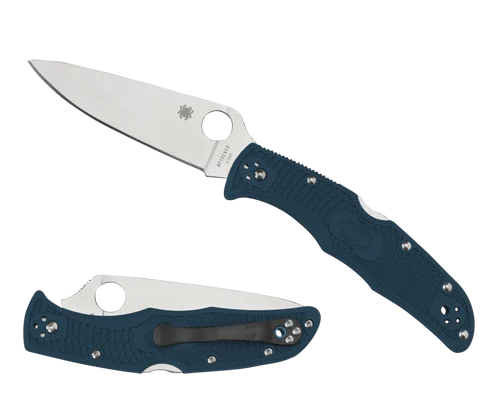 Spyderco Endura 4 Lightweight 3.80" Folding Plain Stonewashed K390 Steel Blade Includes Pocket Clip