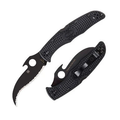 Spyderco Matriarch 2 FRN Emerson Opener Folding Knife 3.57in Black Blade SPC12SBBK2W