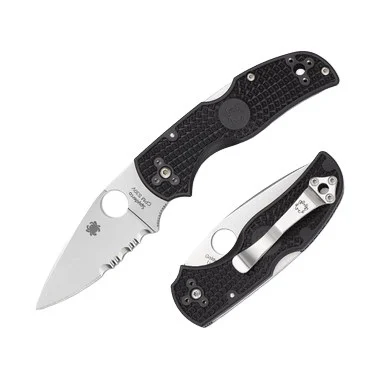 Spyderco Native 5 Partially Serrated FRN Black SPC41PSBK5