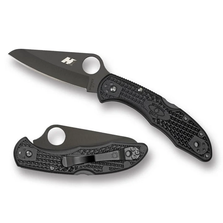 Spyderco Salt 2 H2 Black Handle / Black Blade