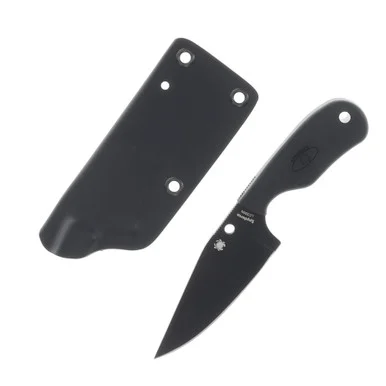 Spyderco Subway Fixed Blade Bowie 2.8in Plain Edge GRN Handle SPFB48PBBK