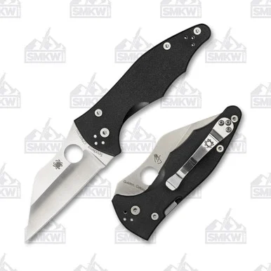Spyderco Yojimbo 2 Compression Lock Folding Knife Satin/Black SPC85GP2