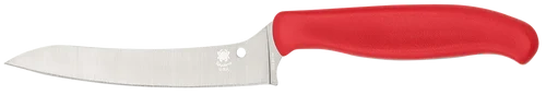 Spyderco Z-Cut Pointed 4.40" Fixed Plain Stonewashed CTS BD1N SS Blade, Black Textured Polypropylene Handle