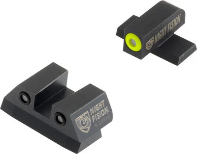 SQUARE REAR SIG #8F/#8R SETNIGHT FISION TRITIUM YELLOWDOT