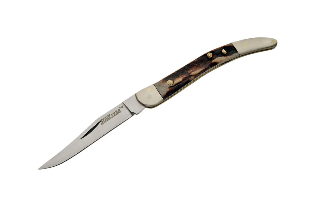 Steel Stag Toothpick Hunting Pocket Knife For Sale (SS-7007)