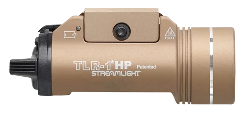 Streamlight TLR-1 HP, Weaponlight, 1,000 Lumens, Fits GLOCK Pattern and 1913 Rails, Flat Dark Earth