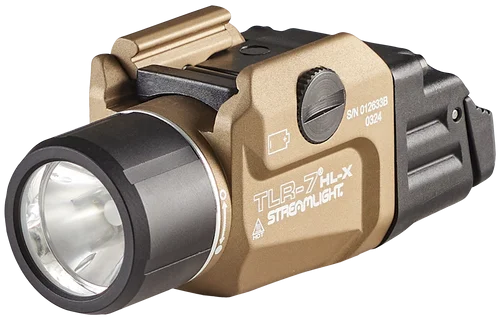 Streamlight TLR-7 HL-X USB Gun Light Flat Dark Earth 500/1,000 Lumens White LED