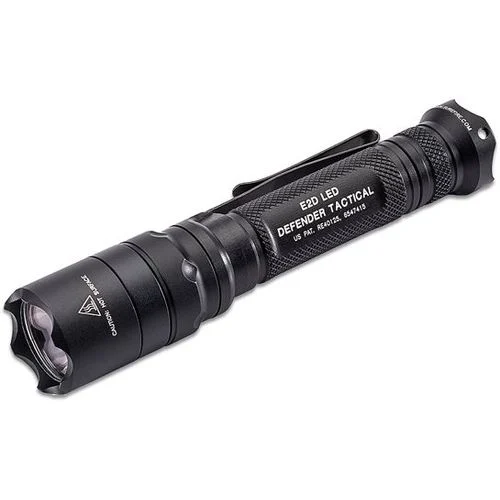 SureFire E2D LED Defender Tactical Single-Output Flashlight – 1,000 Lumens – Includes 2 x CR123As