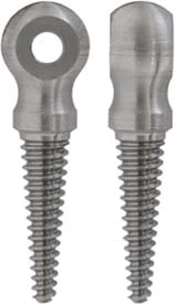 Swivel Post Stud,7/16" ball head drilled for narrow swivel