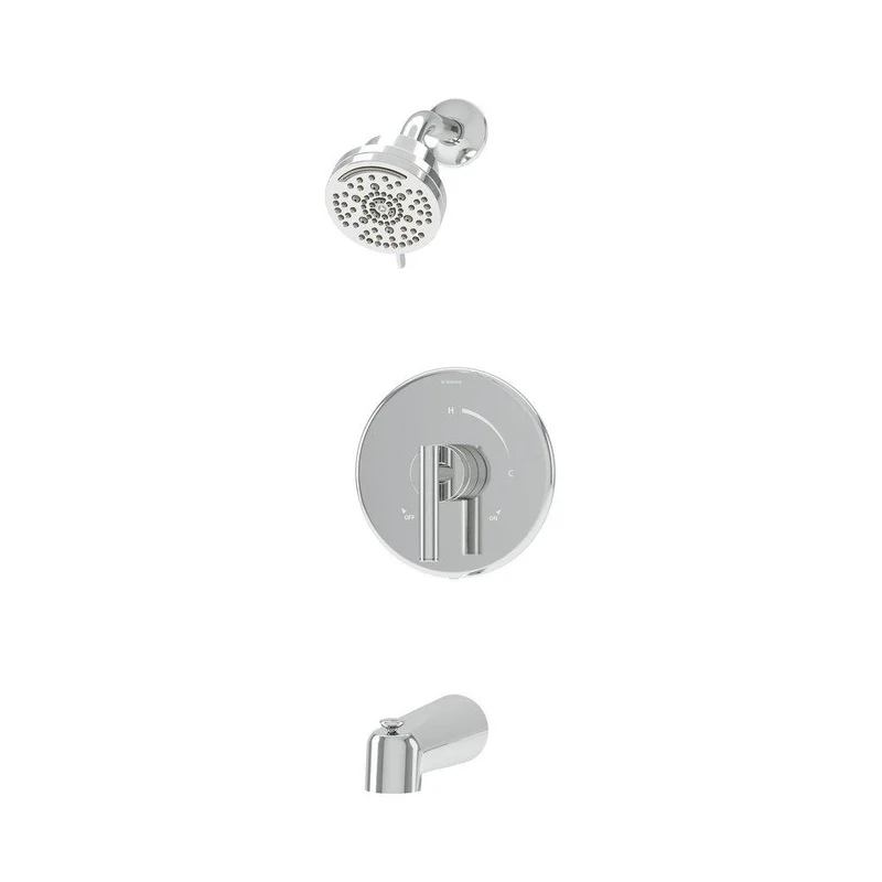 Symmons Industries Dia Single Handle Multi Function Bathtub & Shower Faucet in Polished Chrome (Trim Only) | Ferguson