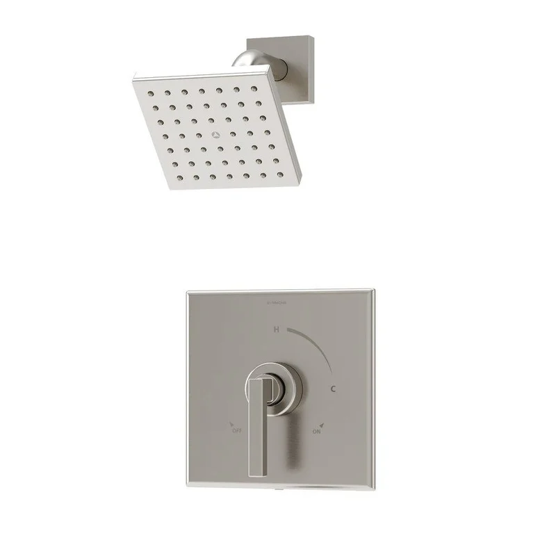 Symmons Industries Duro One Handle Single Function Shower Faucet in Satin Nickel (Trim Only) | Ferguson