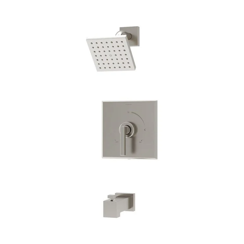 Symmons Industries Duro Single Handle Multi Function Bathtub & Shower Faucet in Satin Nickel (Trim Only) | Ferguson