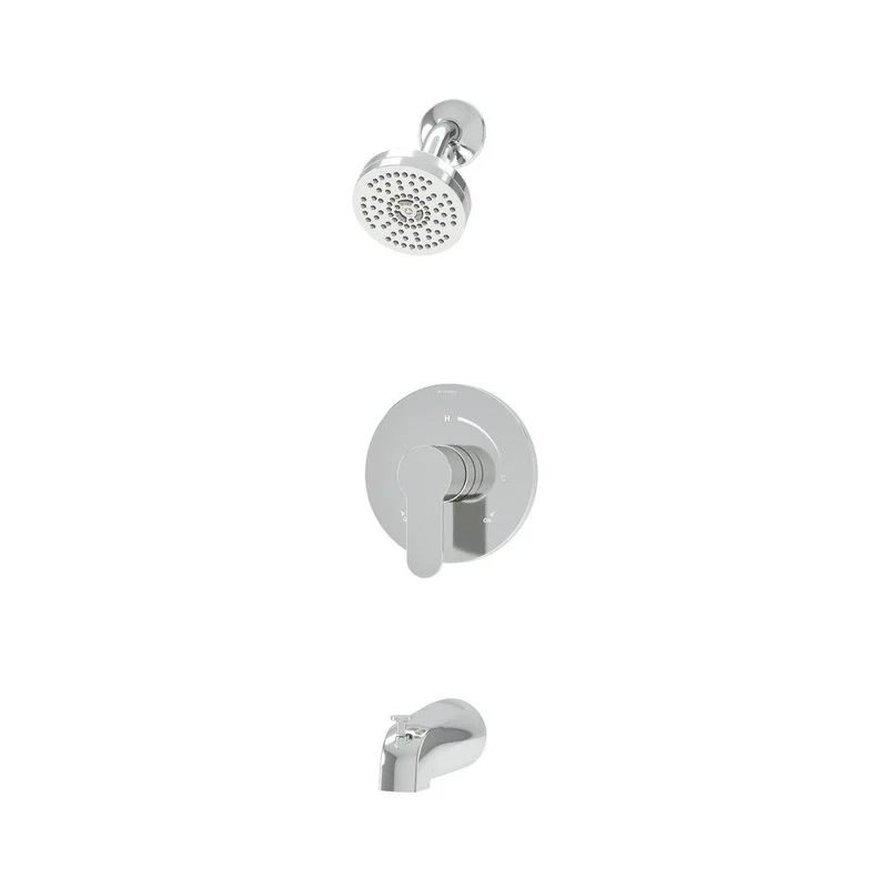Symmons Industries Identity One Handle Single Function Bathtub & Shower Faucet in Matte Black (Trim Only) | Ferguson