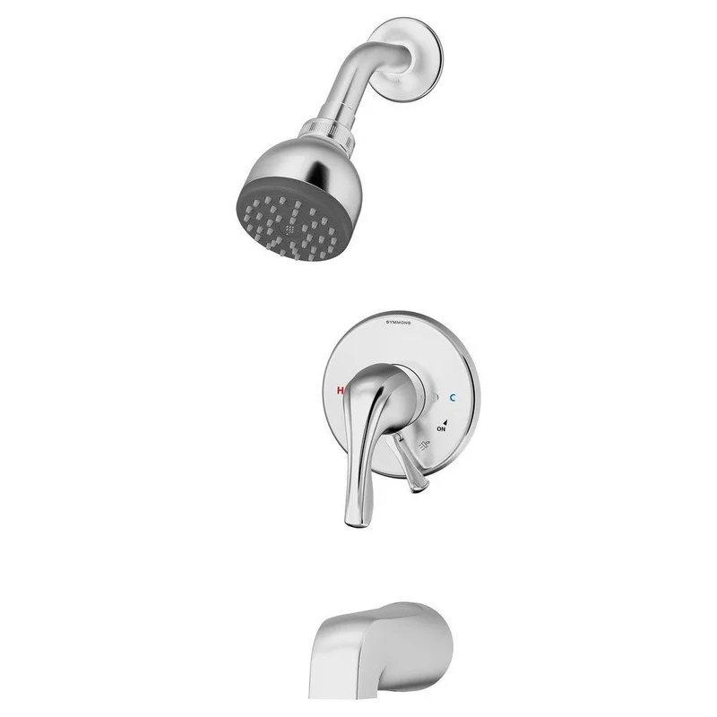 Symmons Industries Origins One Handle Single Function Bathtub & Shower Faucet in Polished Chrome (Trim Only) | Ferguson