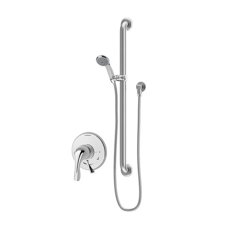 Symmons Industries Origins Two Handle Single Function Shower Faucet in Polished Chrome (Trim Only) | Ferguson