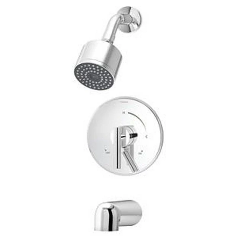 Symmons Industries Temptrol Two Handle Single Function Shower System in Polished Chrome | Ferguson