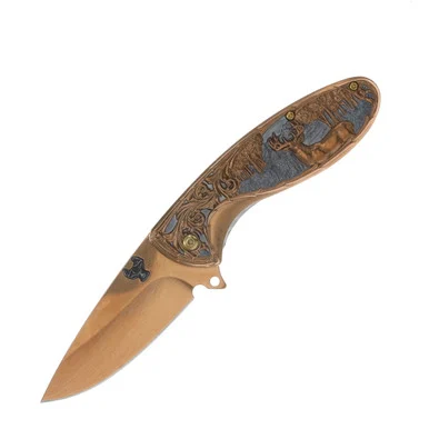 Szco Forest Prince Linerlock Folding Knife 300428RG