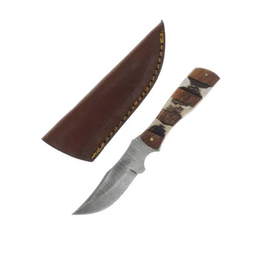 Szco Sidearm Root Cellar Fixed Blade - Damascus DM1109