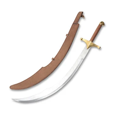 SZCO Supplies Belly Dancing Scimitar - Wood - 27in Plain Edge Blade 901148