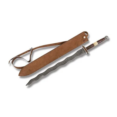 SZCO Supplies Flamberge Sword Hardwood 33.75in Overall DM5011