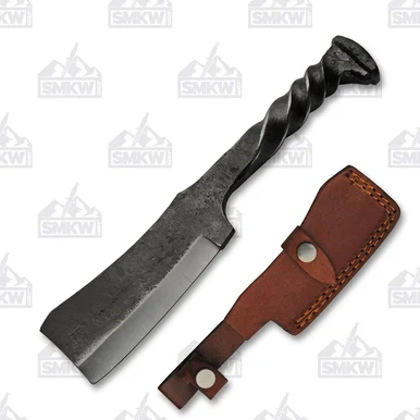 SZCO Supplies Railroad Style Cleaver Knife – Carbon Steel – 9-Inch HS4436