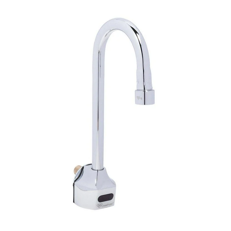 T&S Brass ChekPoint Wall Mount Sensor Bathroom Sink Faucet in Chrome Plated | Ferguson