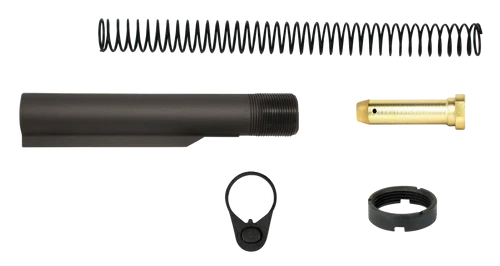 TacFire AR-15 Pistol Buffer Tube Kit, 8" Mil-Spec, Black